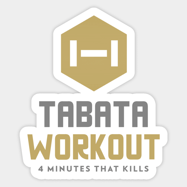 Tabata Workout - 4 Minutes That Kills Sticker by kendesigned